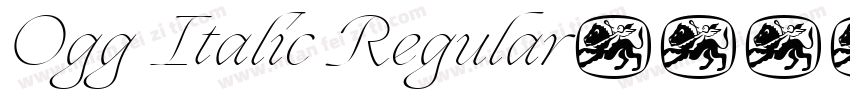Ogg Italic Regular字体转换